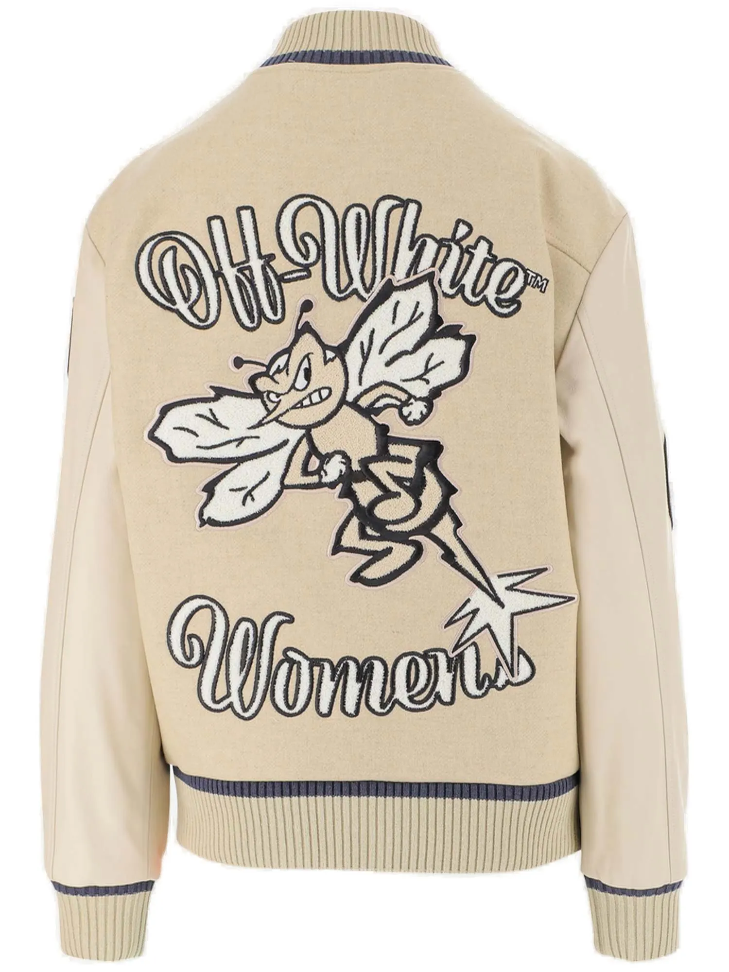 Off-White Logo Patch Bomber Jacket