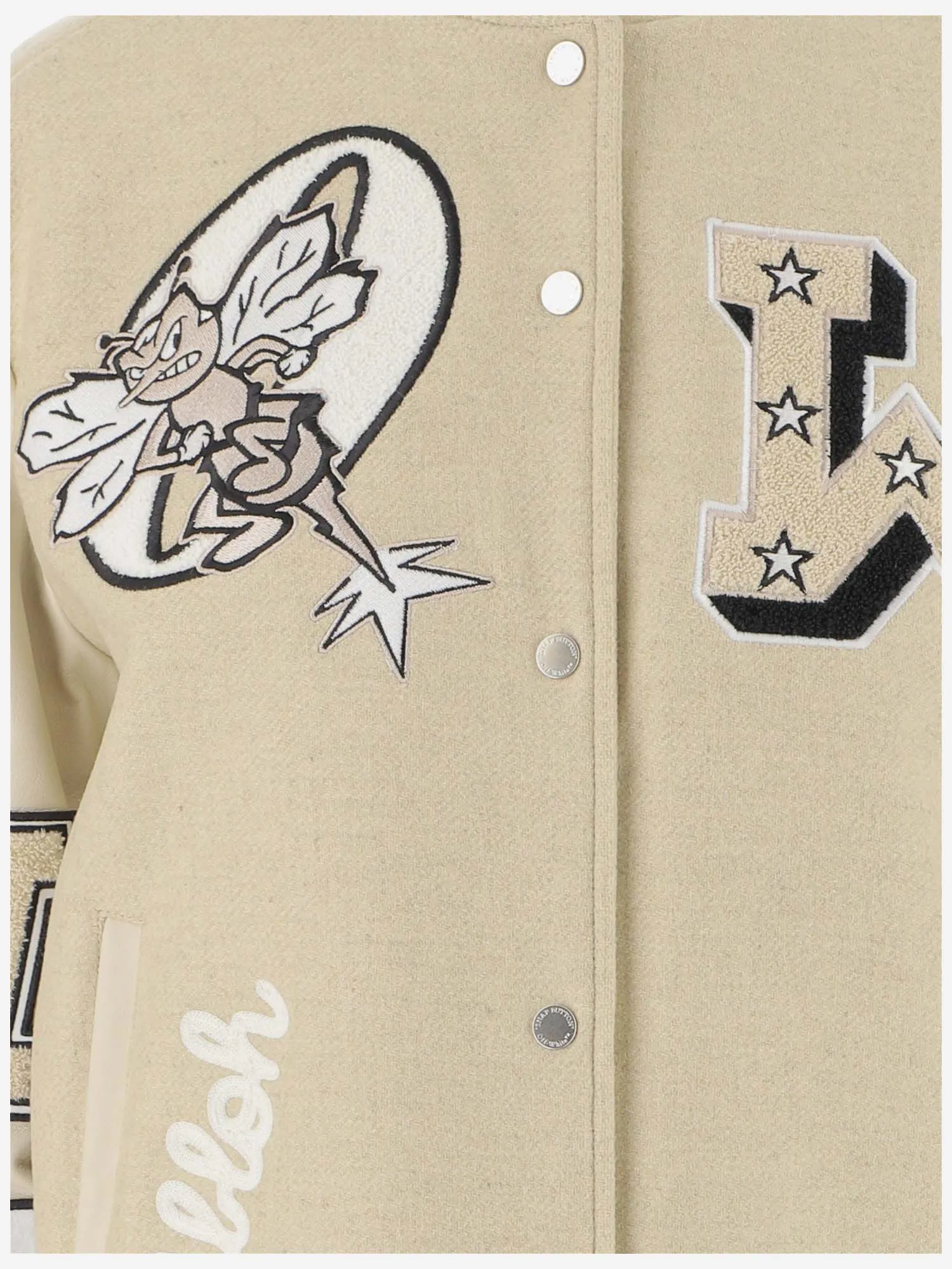 Off-White Logo Patch Bomber Jacket