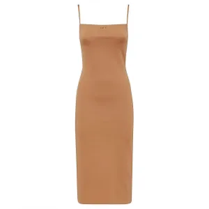Off-White Logo Print Sleeveless Dress