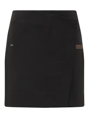 Off-White Logo Print Wrap Mini Skirt