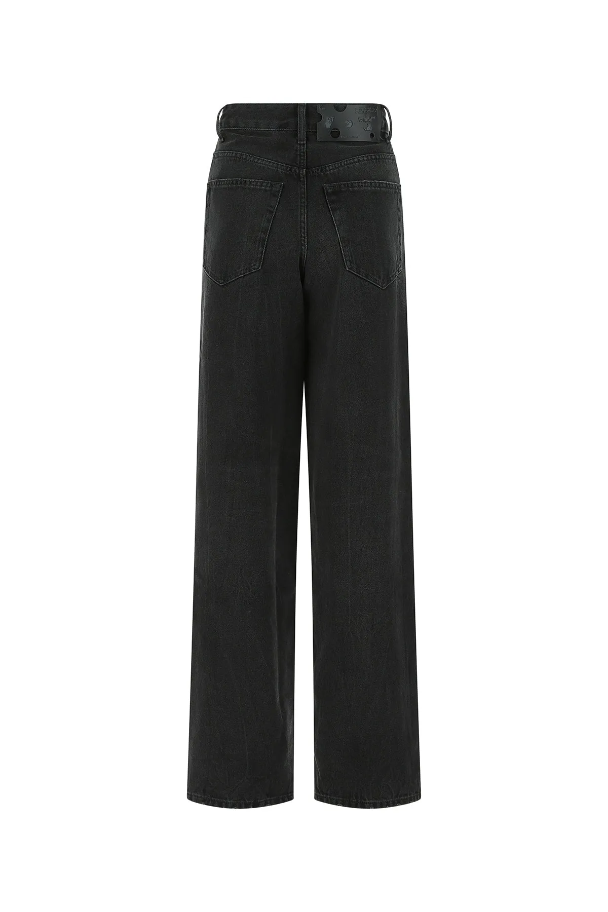 Off-White Logo Printed Boyfriend Jeans