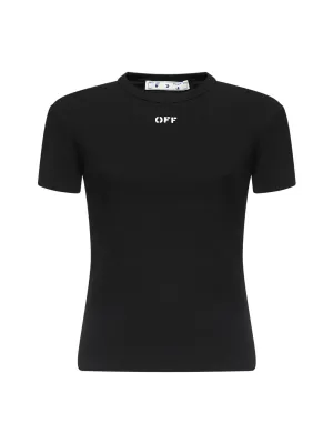Off-White Logo Printed Crewneck T-Shirt