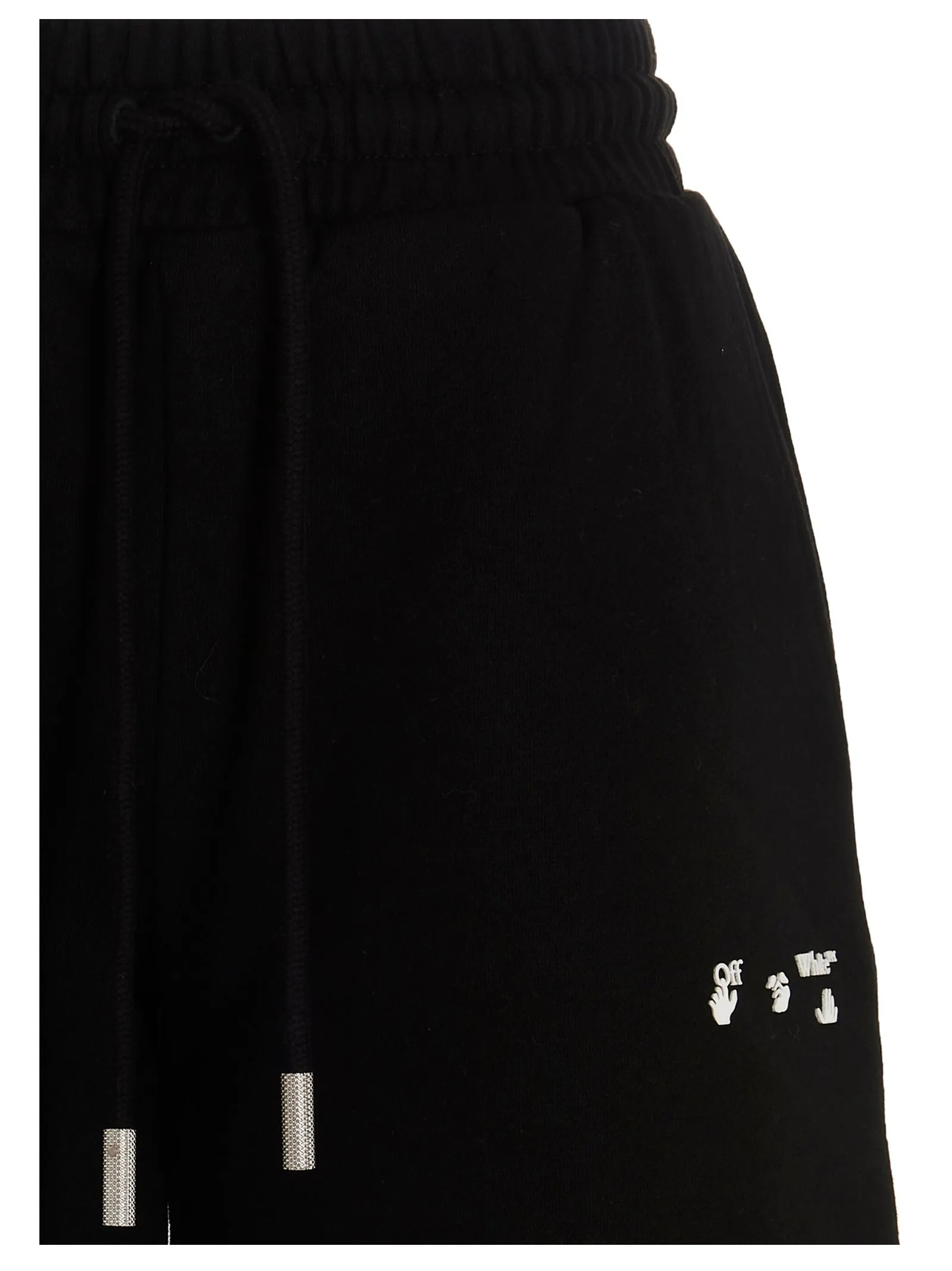 Off-White Logo Printed Drawstring Track Shorts