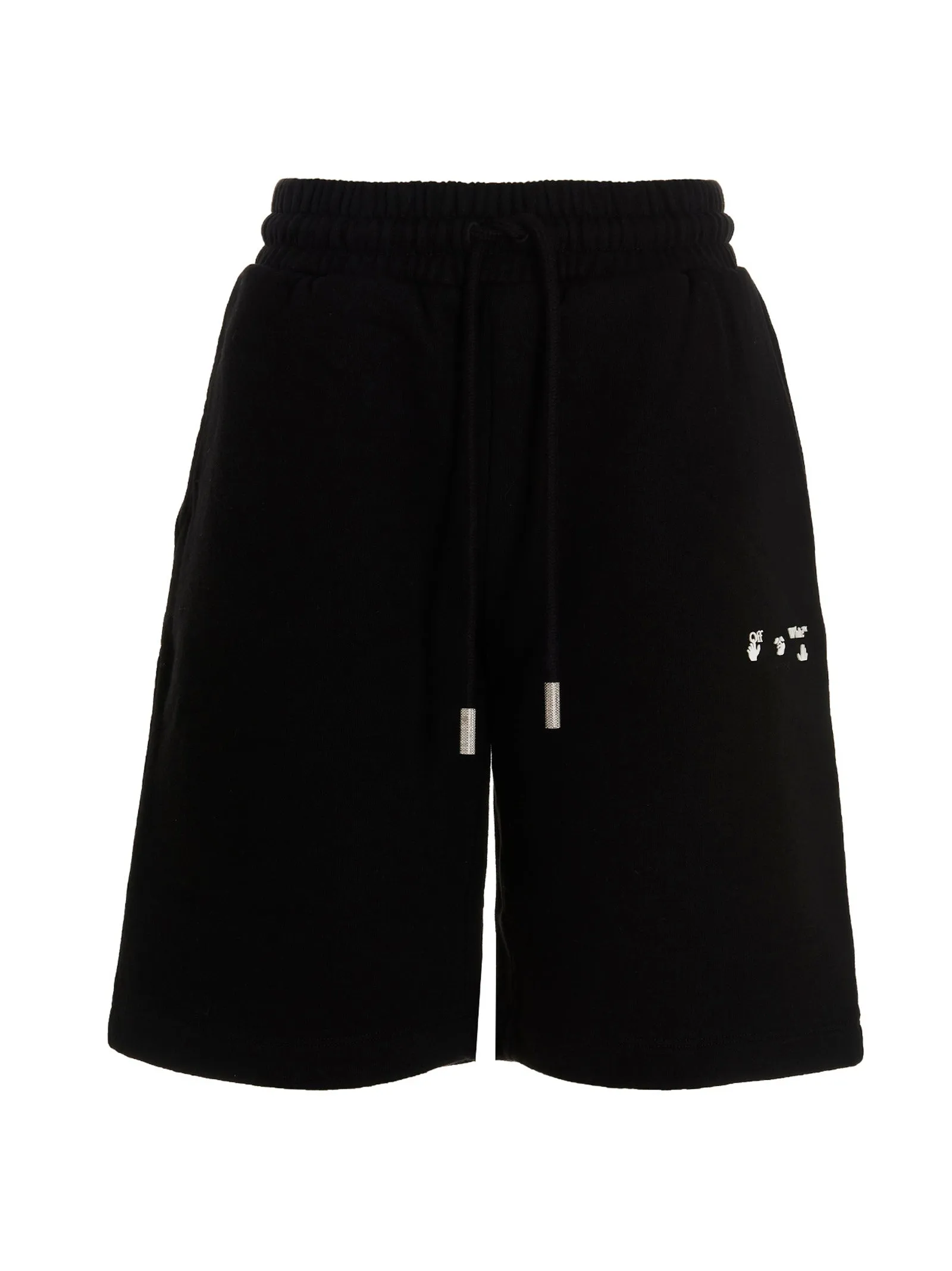 Off-White Logo Printed Drawstring Track Shorts