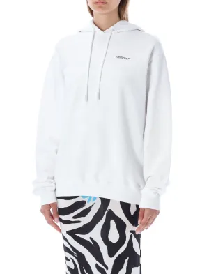 Off-White Logo Printed Long-Sleeved Hoodie