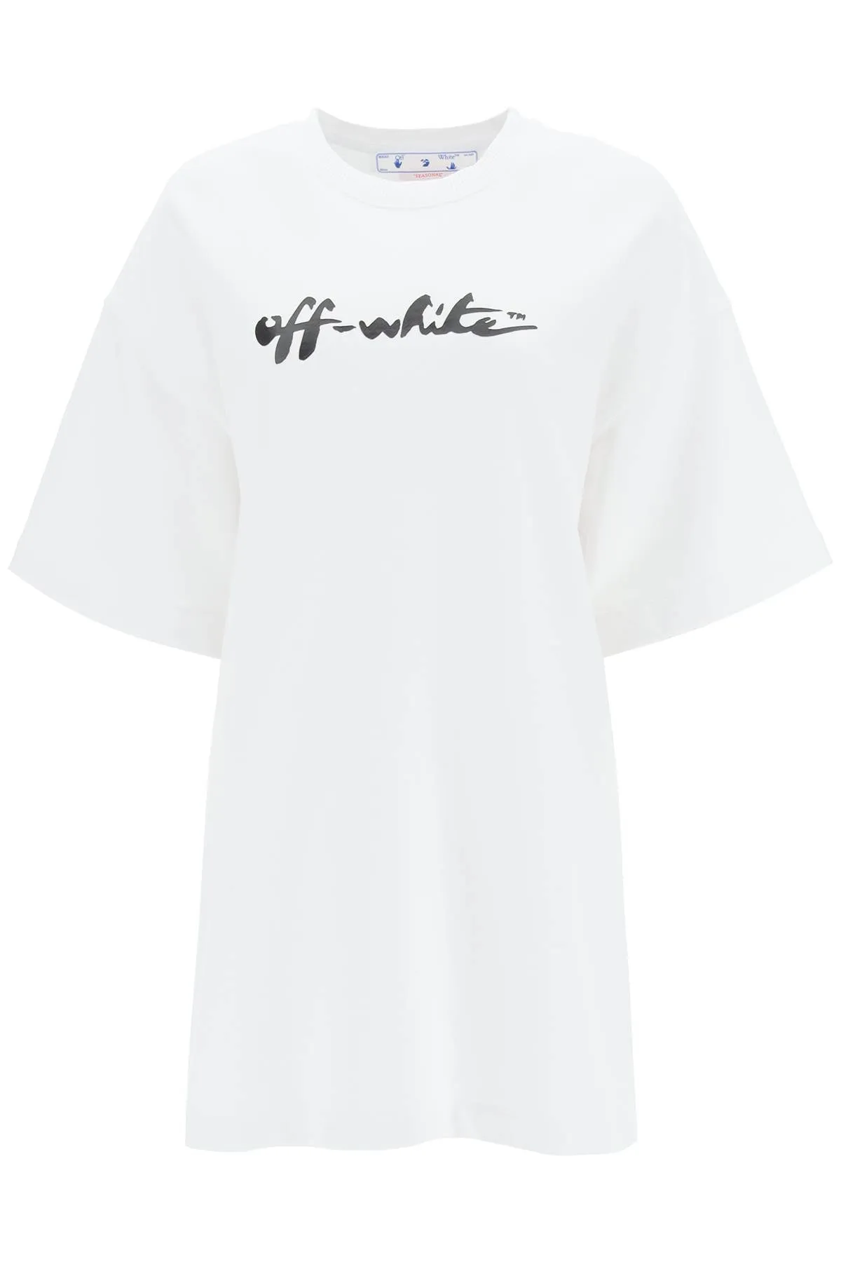 Off-White Logo Printed Mini Shirt Dress