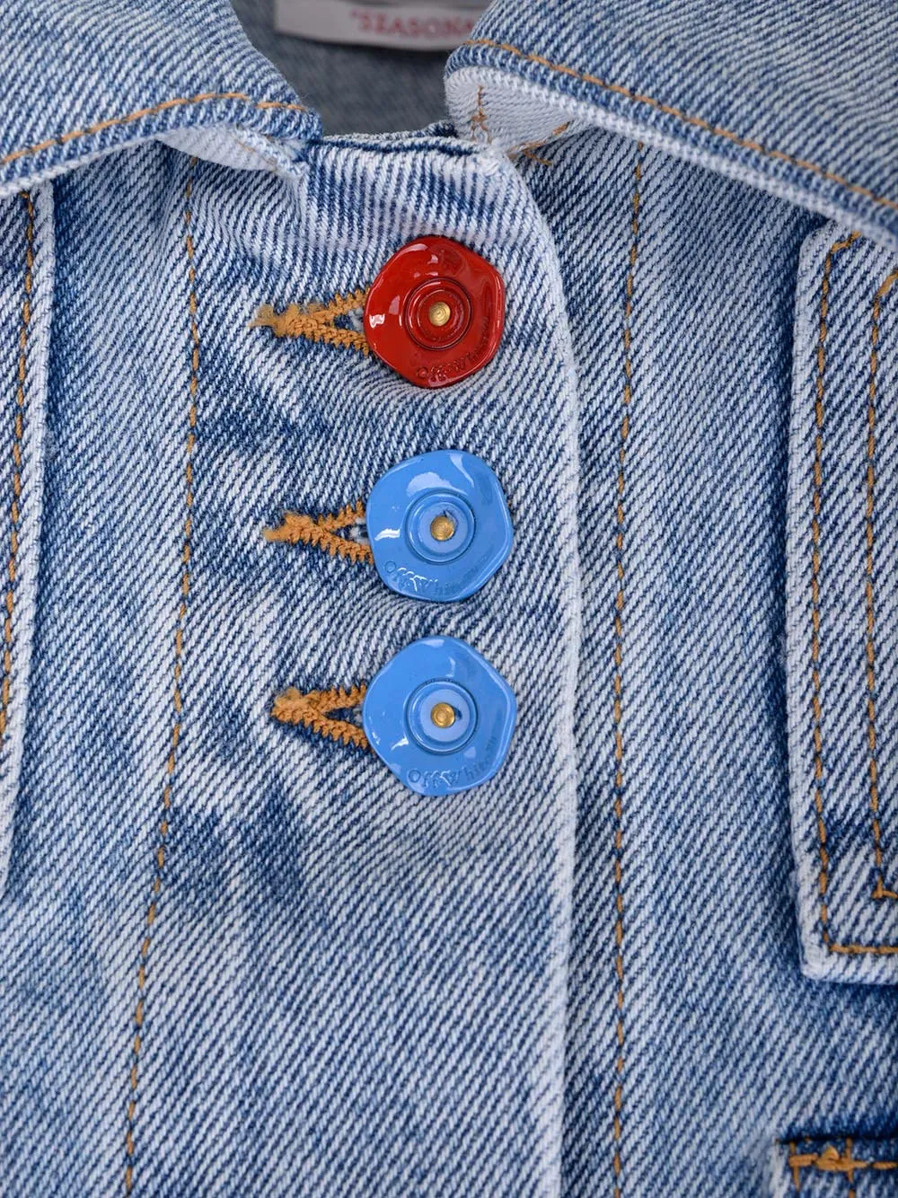 Off-White Sleeveless Denim Jacket