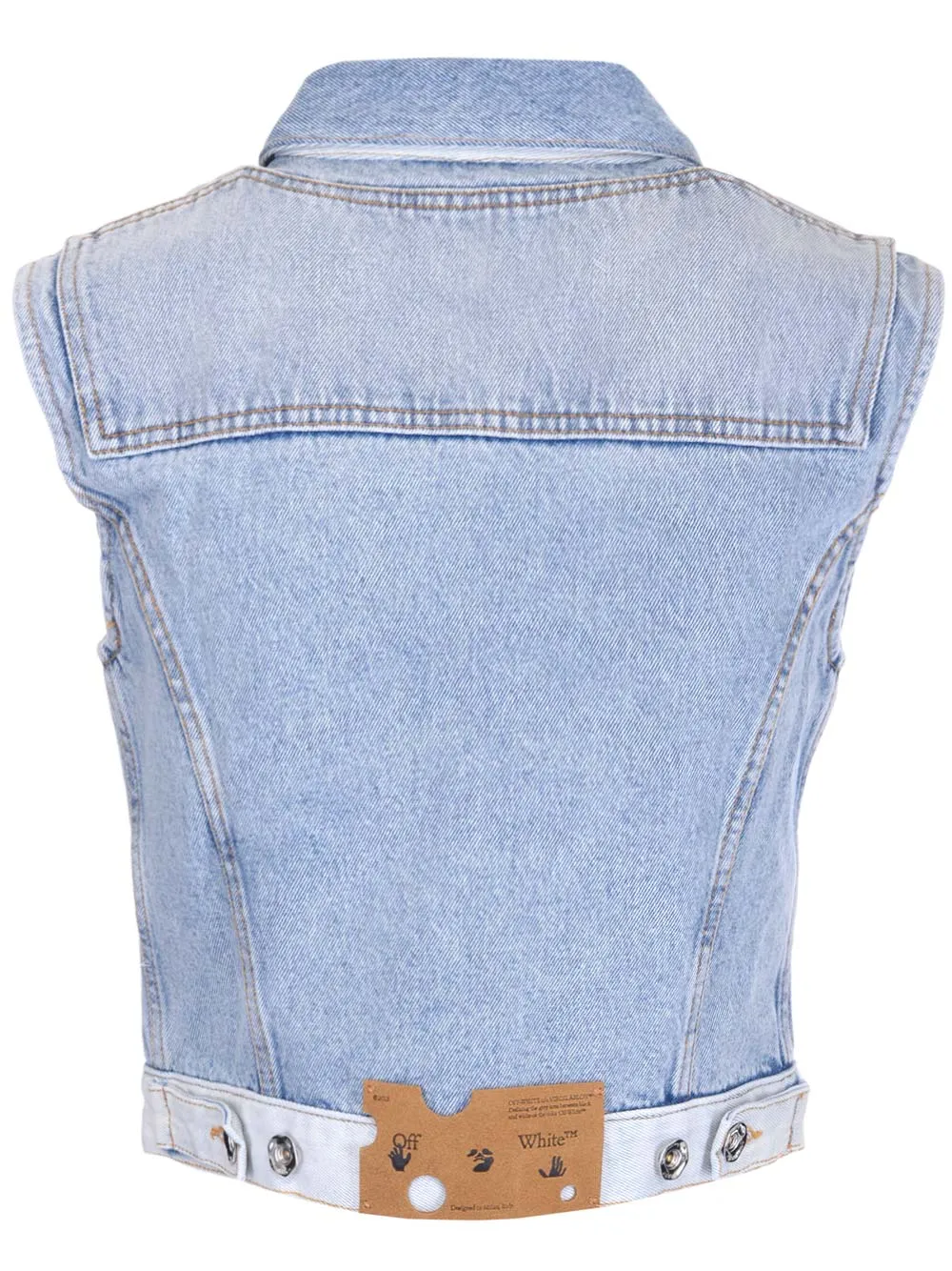 Off-White Sleeveless Denim Jacket