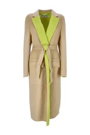 Off-White Two-Toned Belted Waist Coat