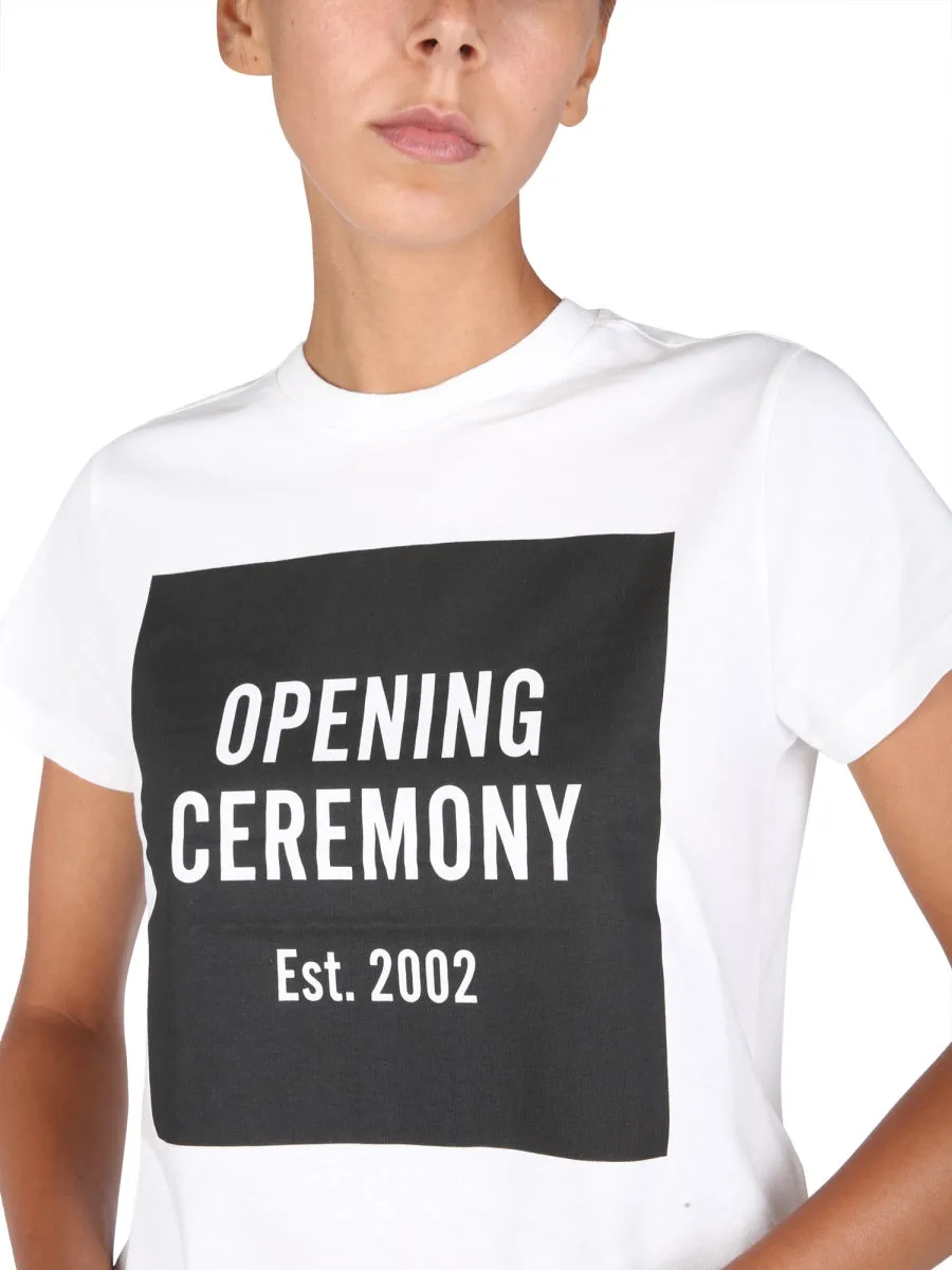 Opening Ceremony Box Logo Printed T-Shirt