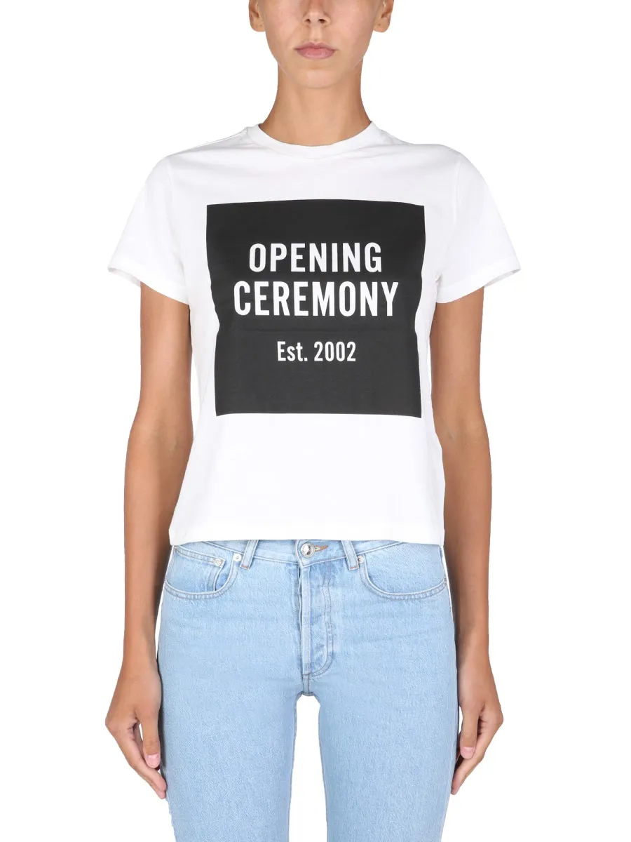 Opening Ceremony Box Logo Printed T-Shirt