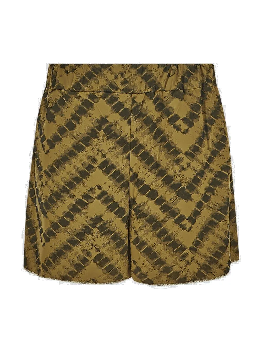 Osree Chevron Printed Elastic Waistband Shorts