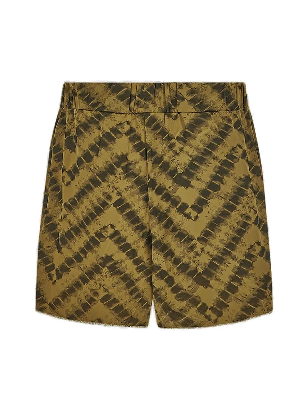 Osree Chevron Printed Elastic Waistband Shorts