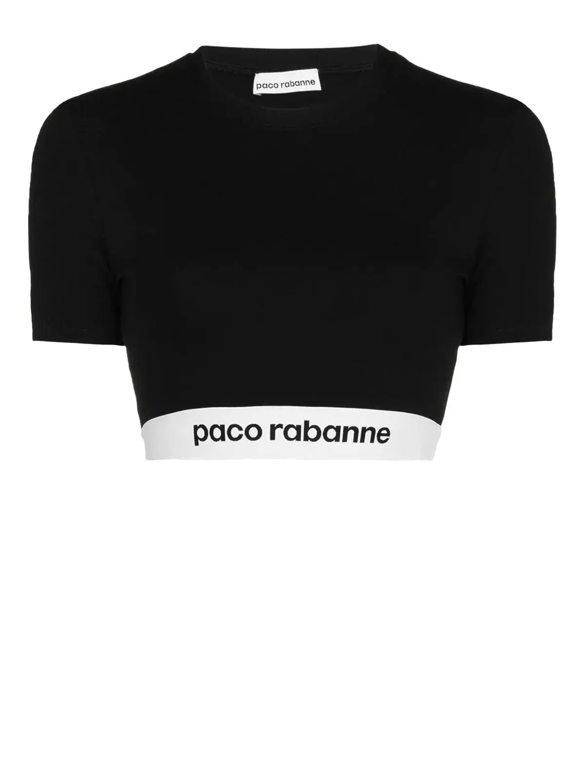 Paco Rabanne Cropped Crewneck T-Shirt