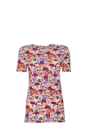 Paco Rabanne Floral Printed Round Neck T-Shirt