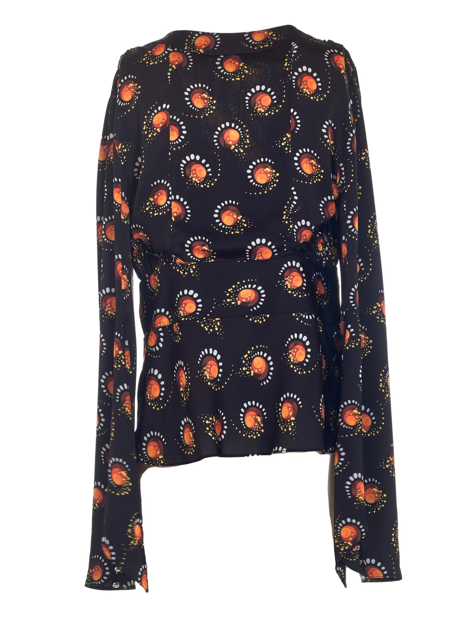 Paco Rabanne Graphic Printed Flared Sleeve Shirt