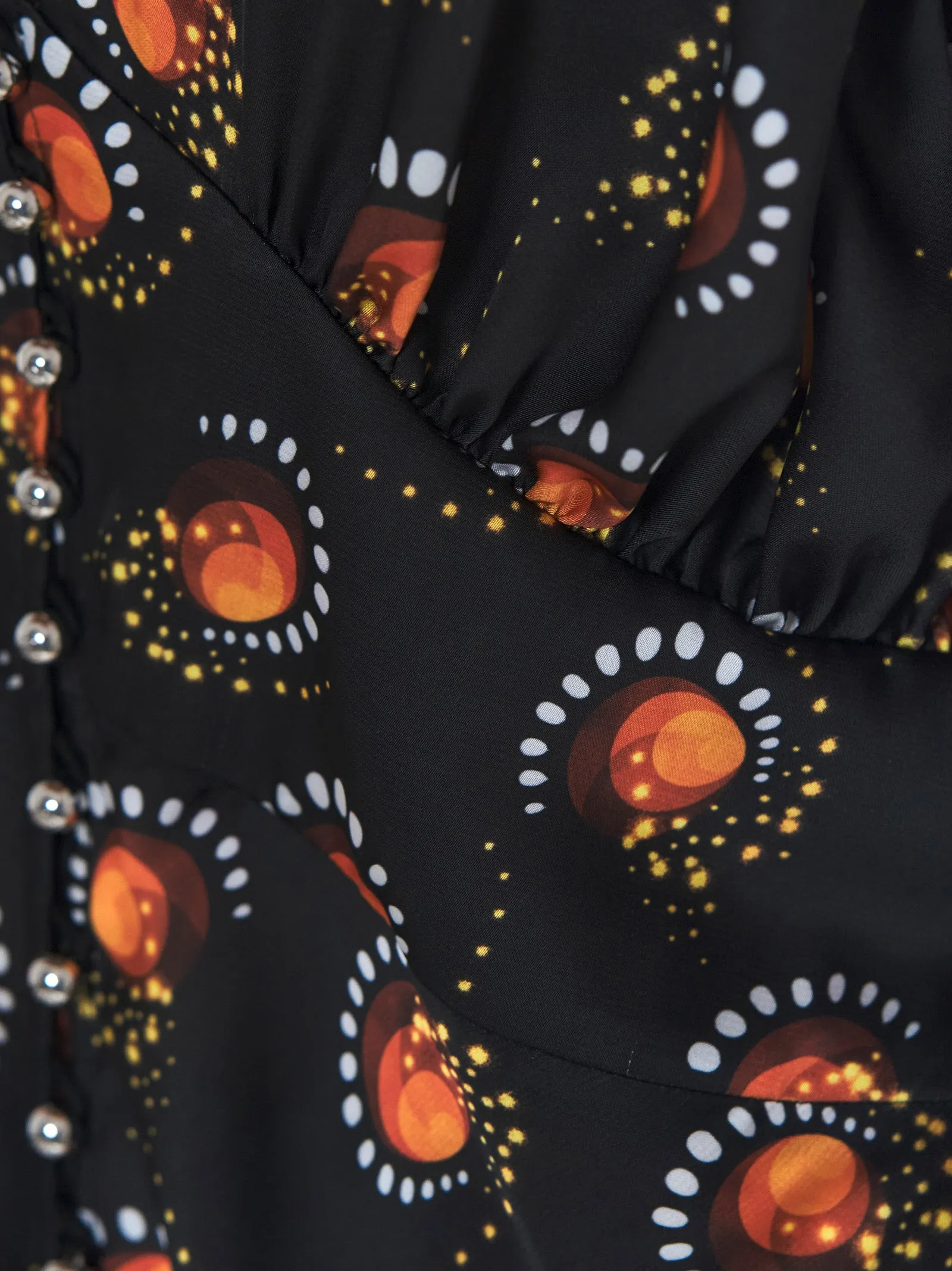 Paco Rabanne Graphic Printed Flared Sleeve Shirt