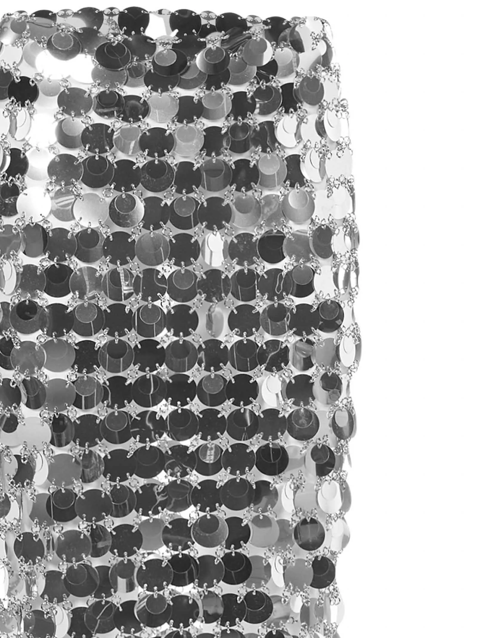 Paco Rabanne High Waist Sequin Midi Skirt
