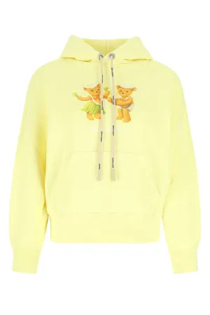 Palm Angels Dancing Bear Printed Drawstring Hoodie