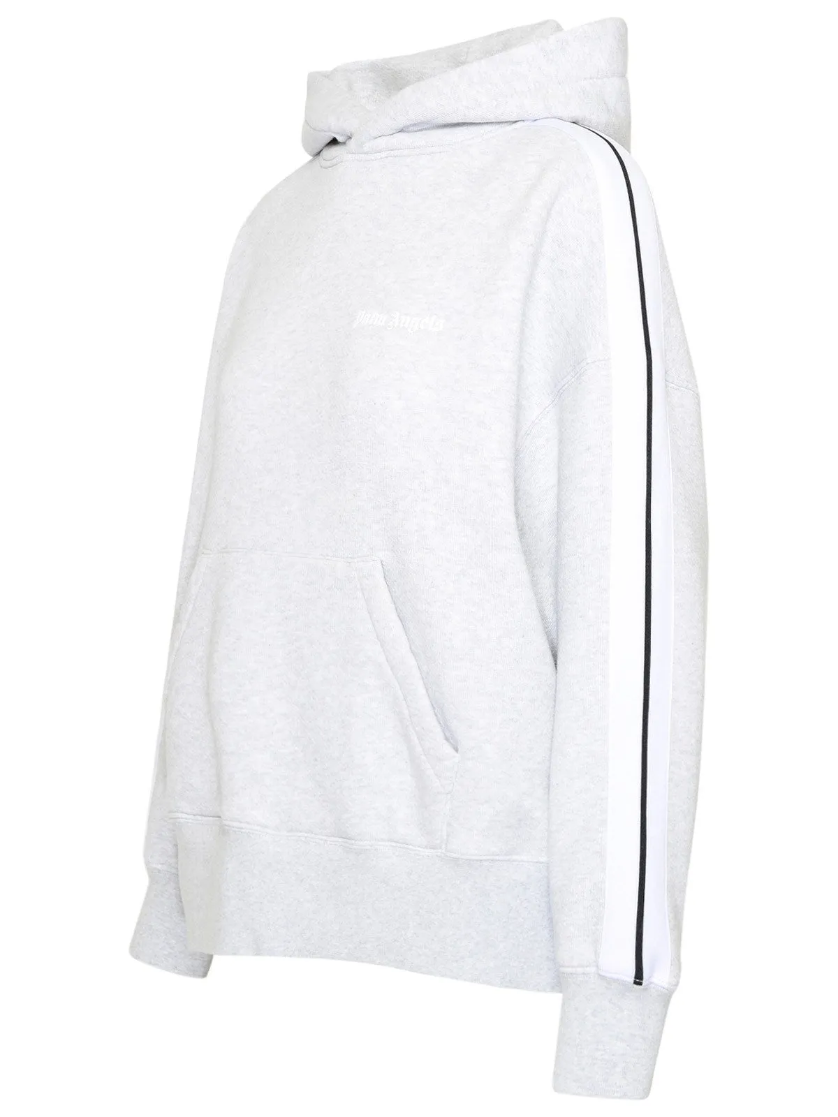 Palm Angels Drop-Shoulder Straight Hem Hoodie