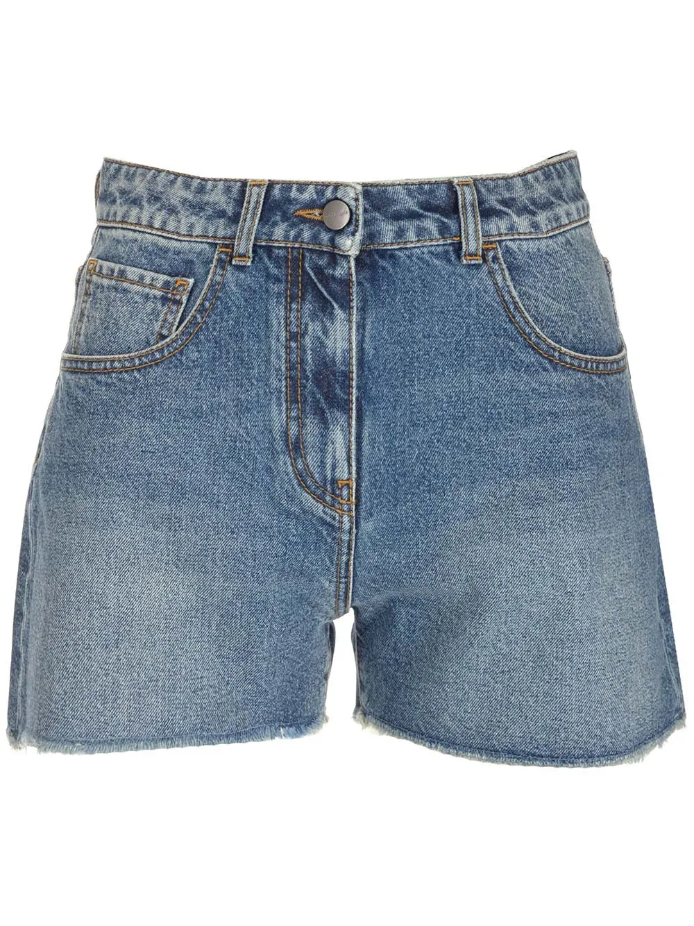 Palm Angels Embroidered Denim Shorts