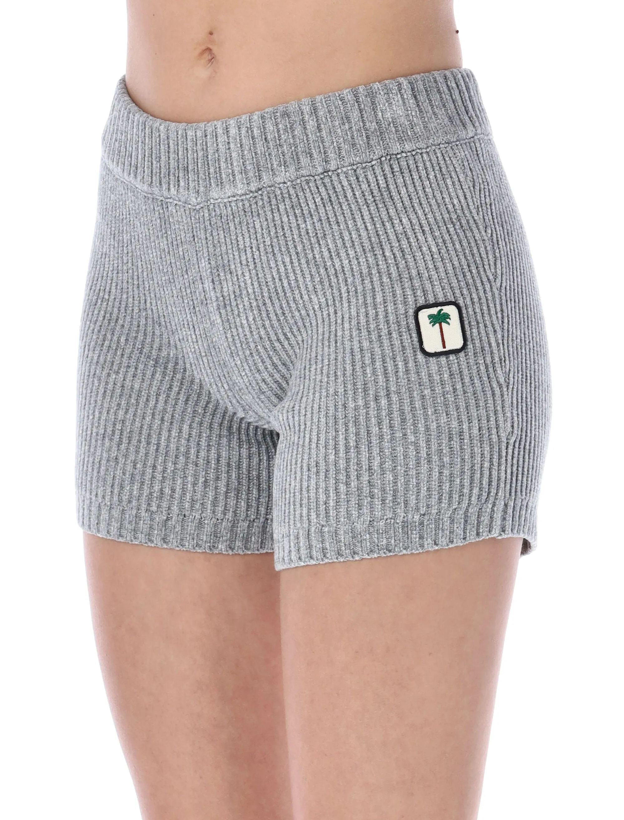 Palm Angels Logo Patch Elasticated Waistband Shorts