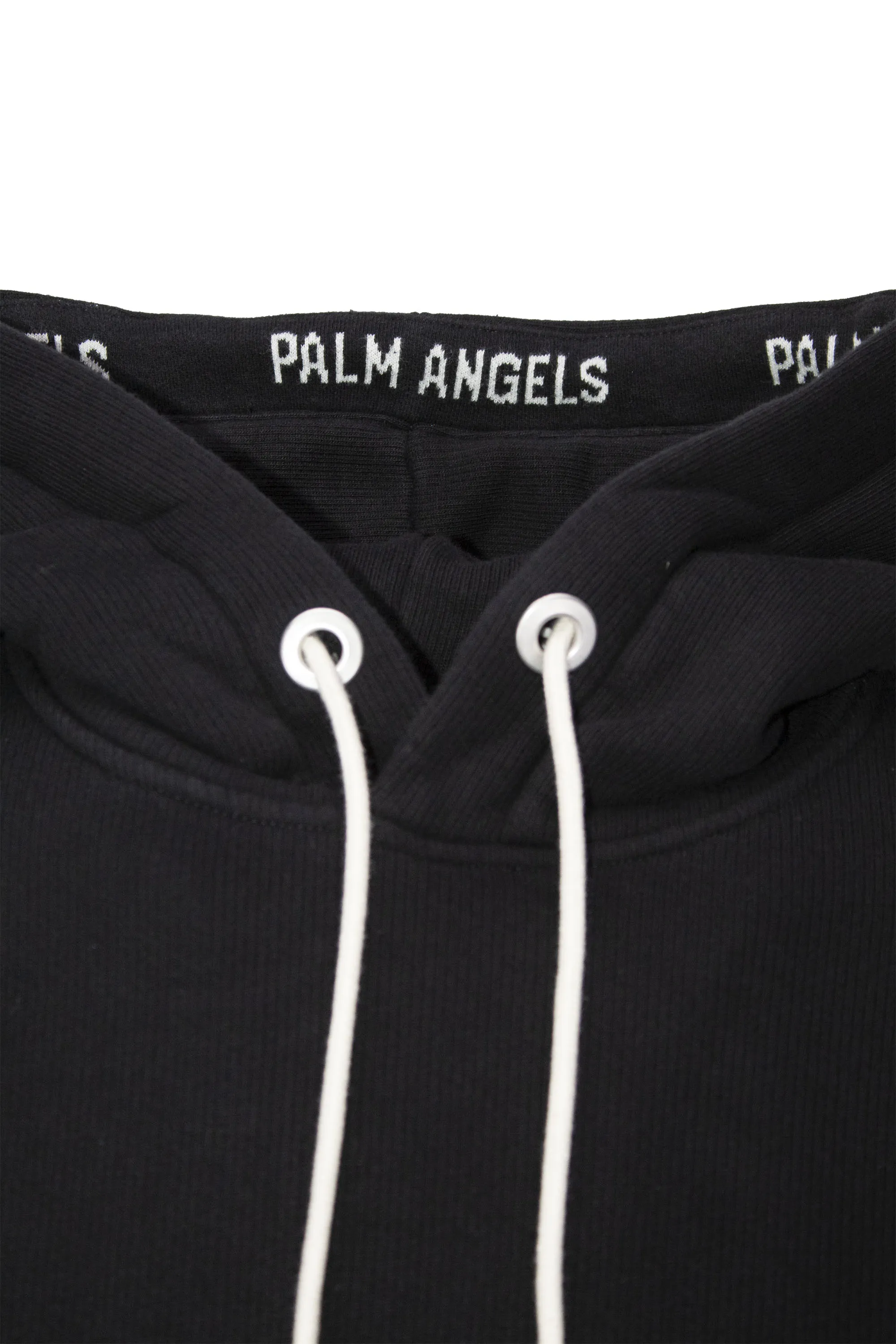 Palm Angels Logo Print Relaxed-Fit Hoodie