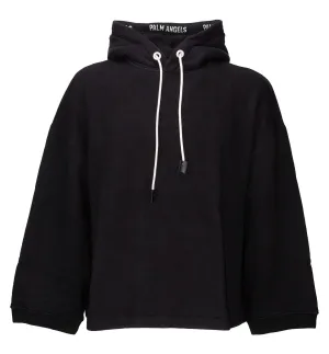 Palm Angels Logo Print Relaxed-Fit Hoodie