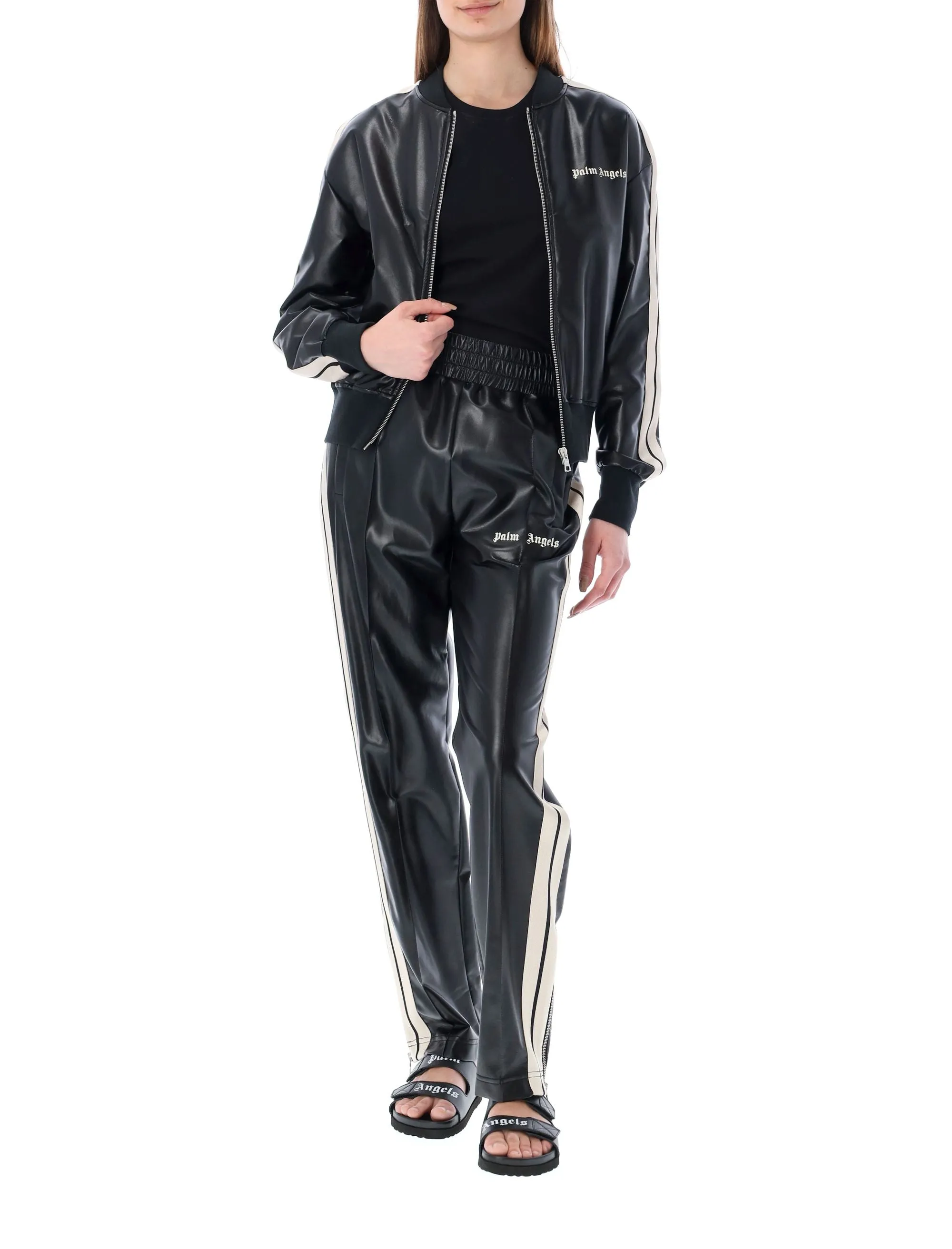 Palm Angels Logo Printed Bomber Jacket