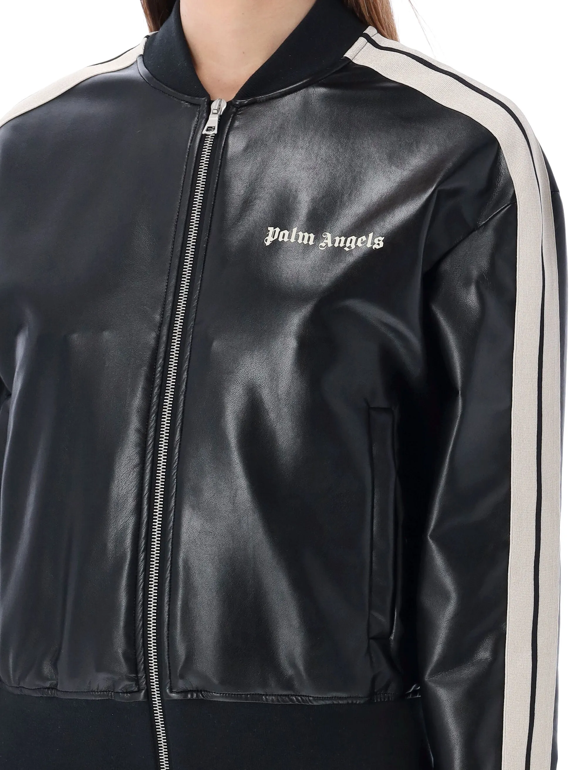 Palm Angels Logo Printed Bomber Jacket