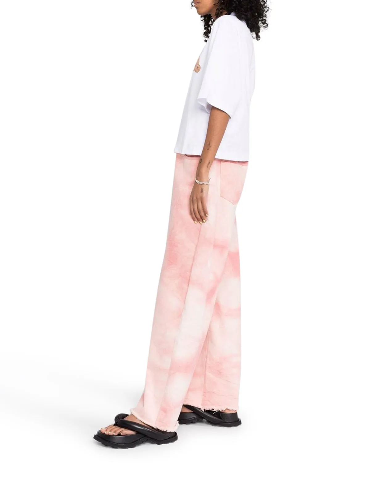 Palm Angels Logo Printed Cropped T-Shirt