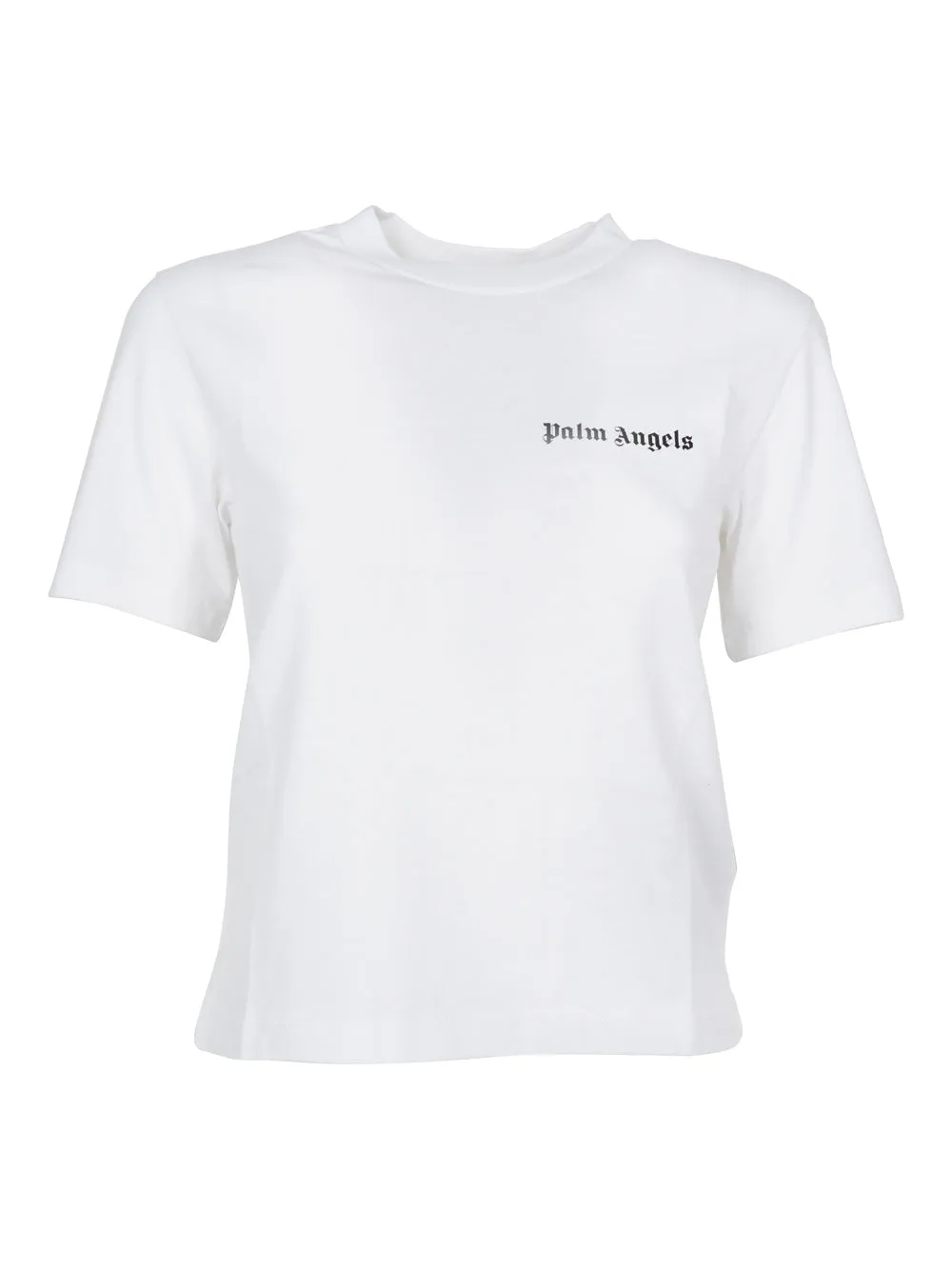 Palm Angels Logo Printed Straight Hem T-Shirt