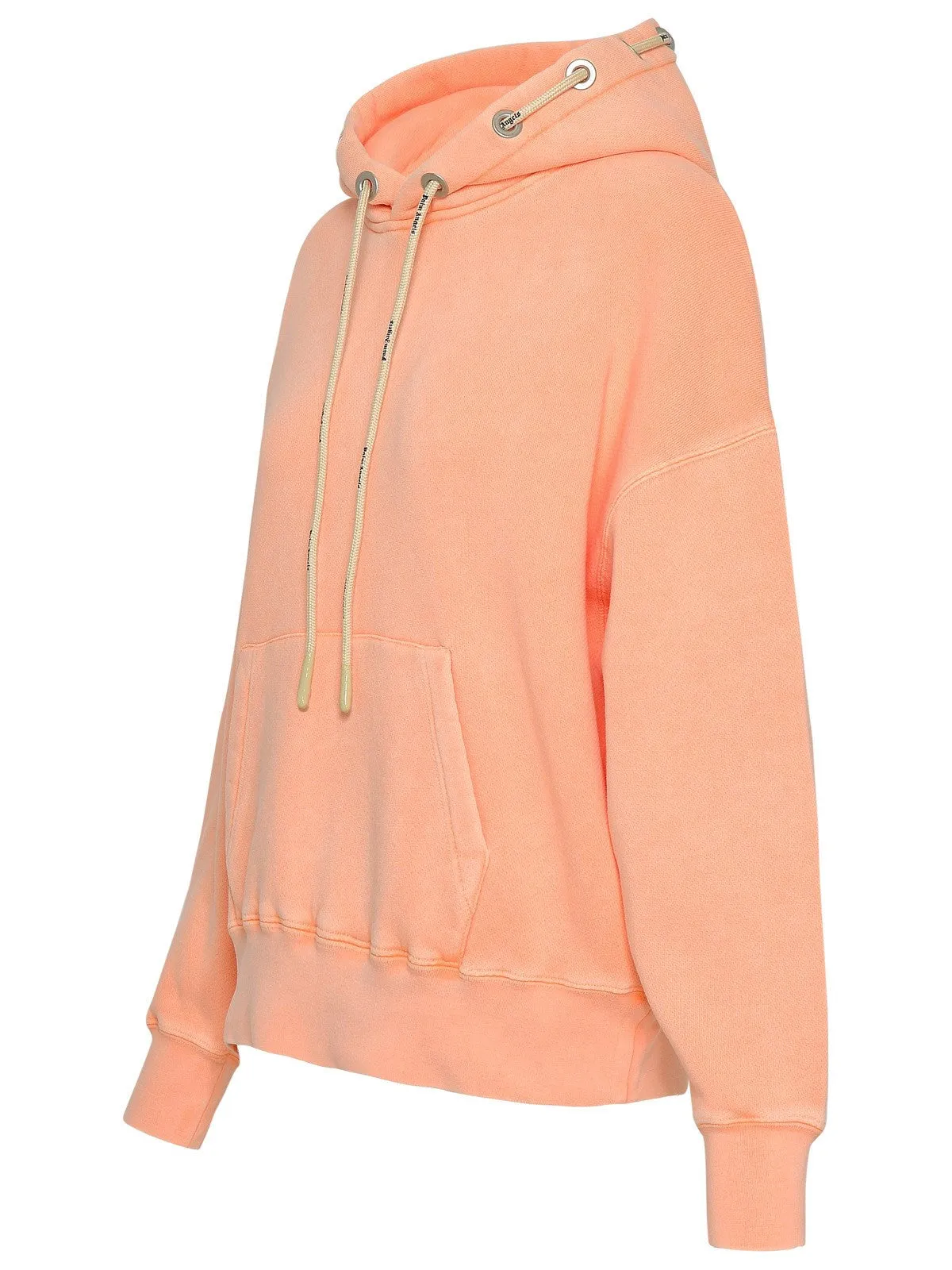 Palm Angels Long Sleeved Logo Drawstring Hoodie