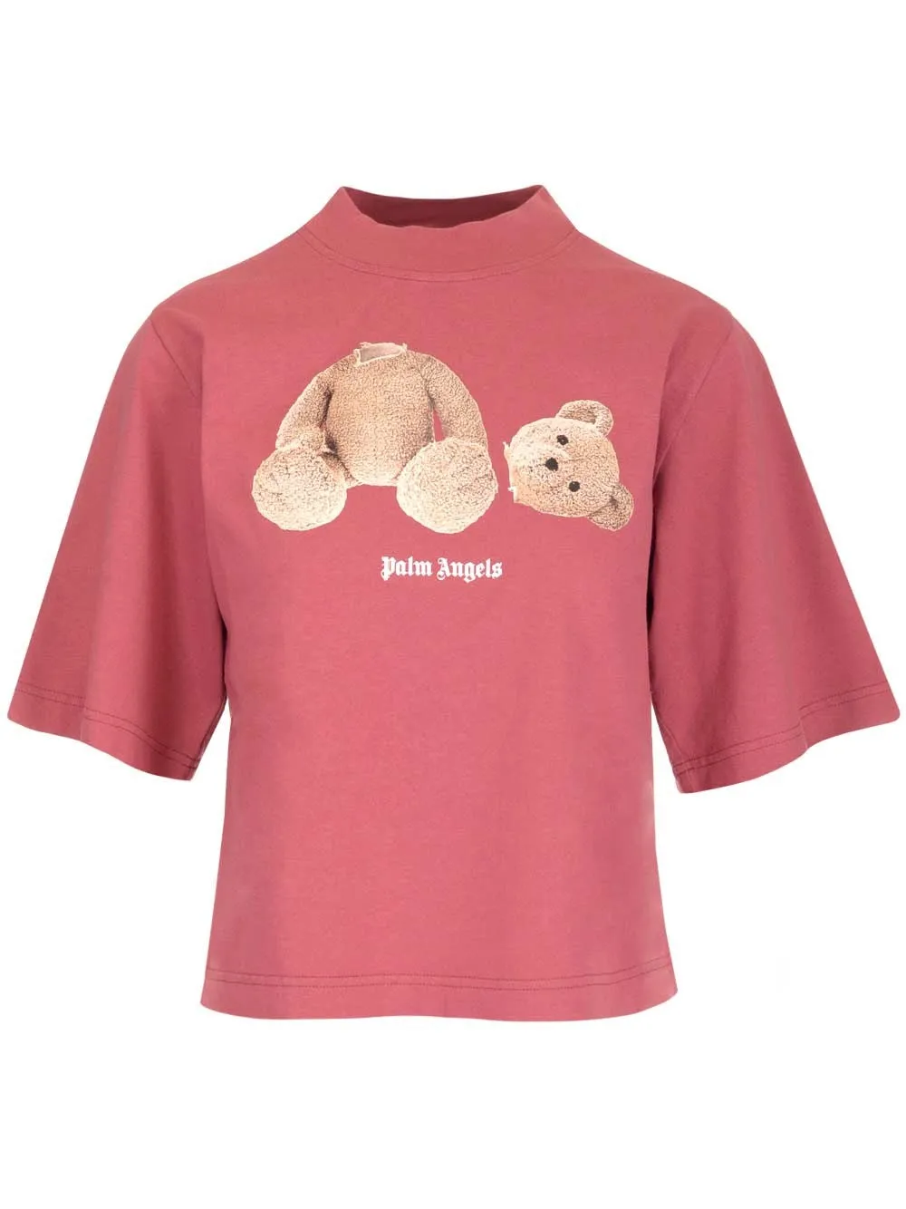Palm Angels Teddy Bear Cropped T-Shirt