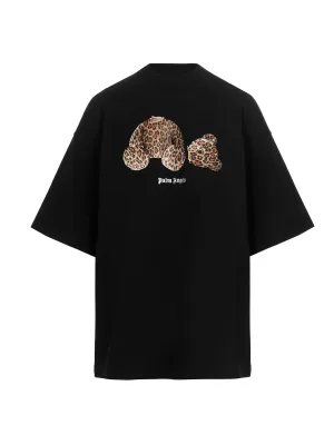 Palm Angels Teddy Bear-Printed Crewneck T-Shirt