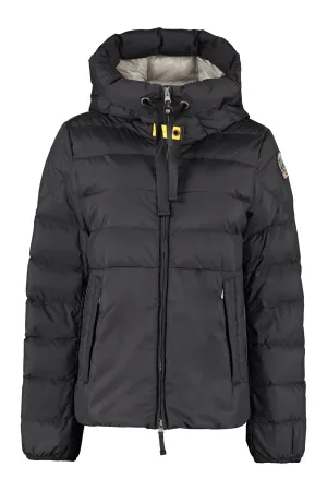 Parajumpers Logo Patch Zipped Down Jacket