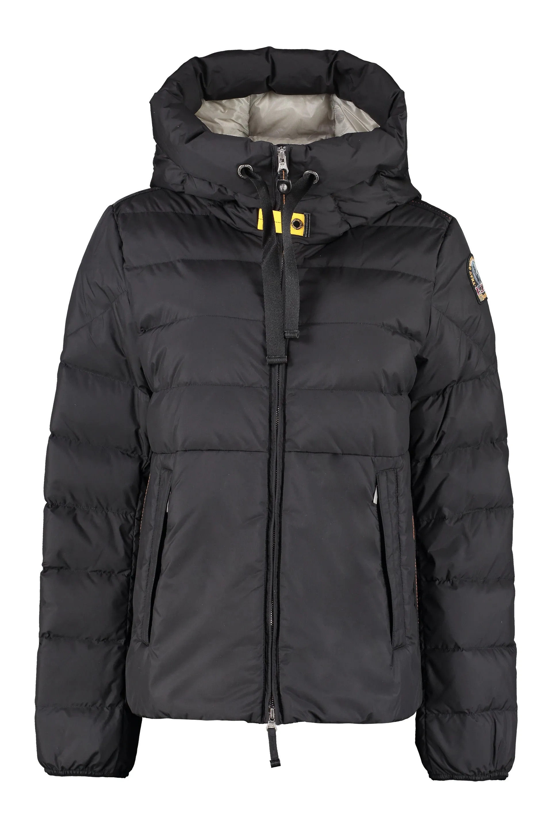 Parajumpers Logo Patch Zipped Down Jacket