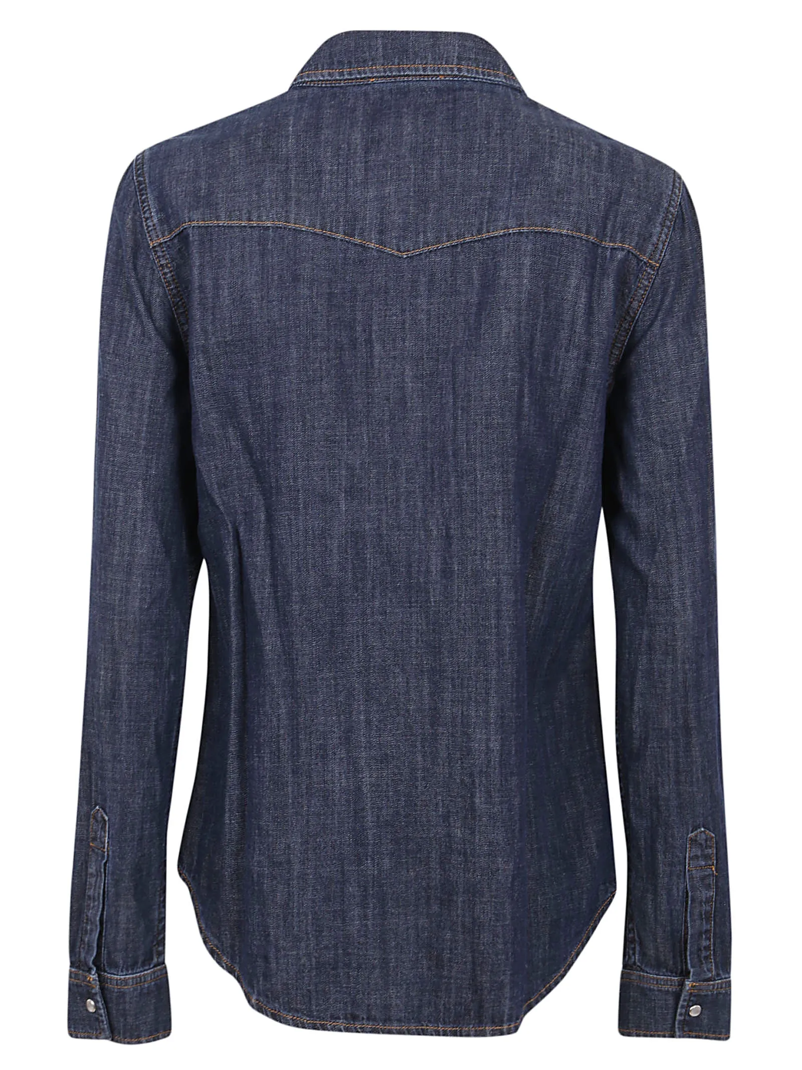 P.A.R.O.S.H. Buttoned Long-Sleeve Denim Shirt