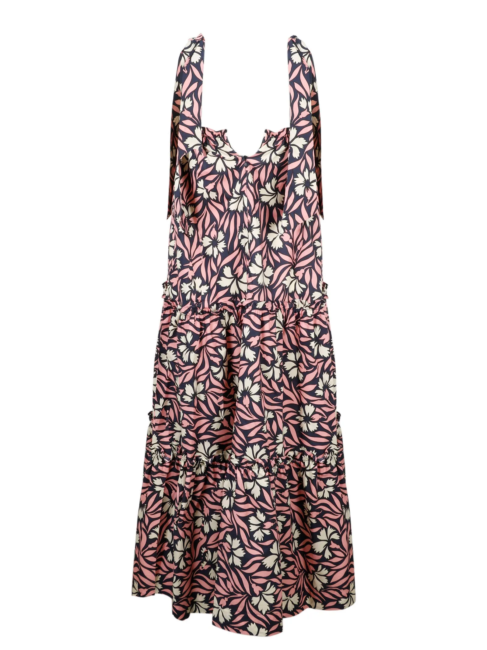 P.A.R.O.S.H. Floral-Print Shoulder Strapped Dress
