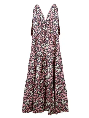 P.A.R.O.S.H. Floral-Print Shoulder Strapped Dress
