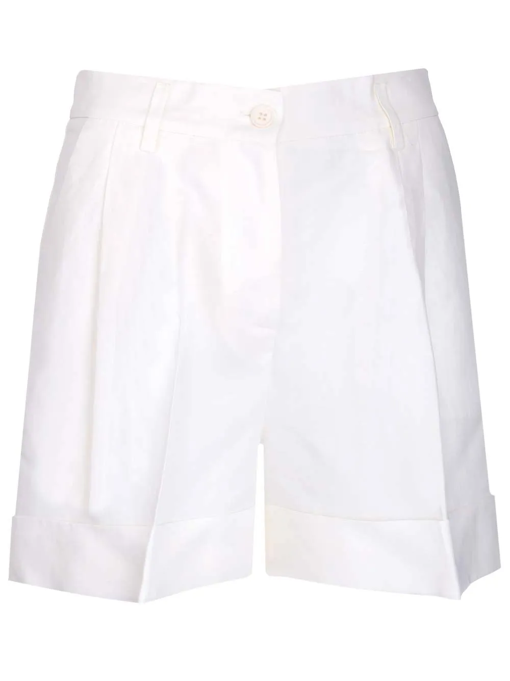 P.A.R.O.S.H. Pleated Turn-Up Brim Shorts
