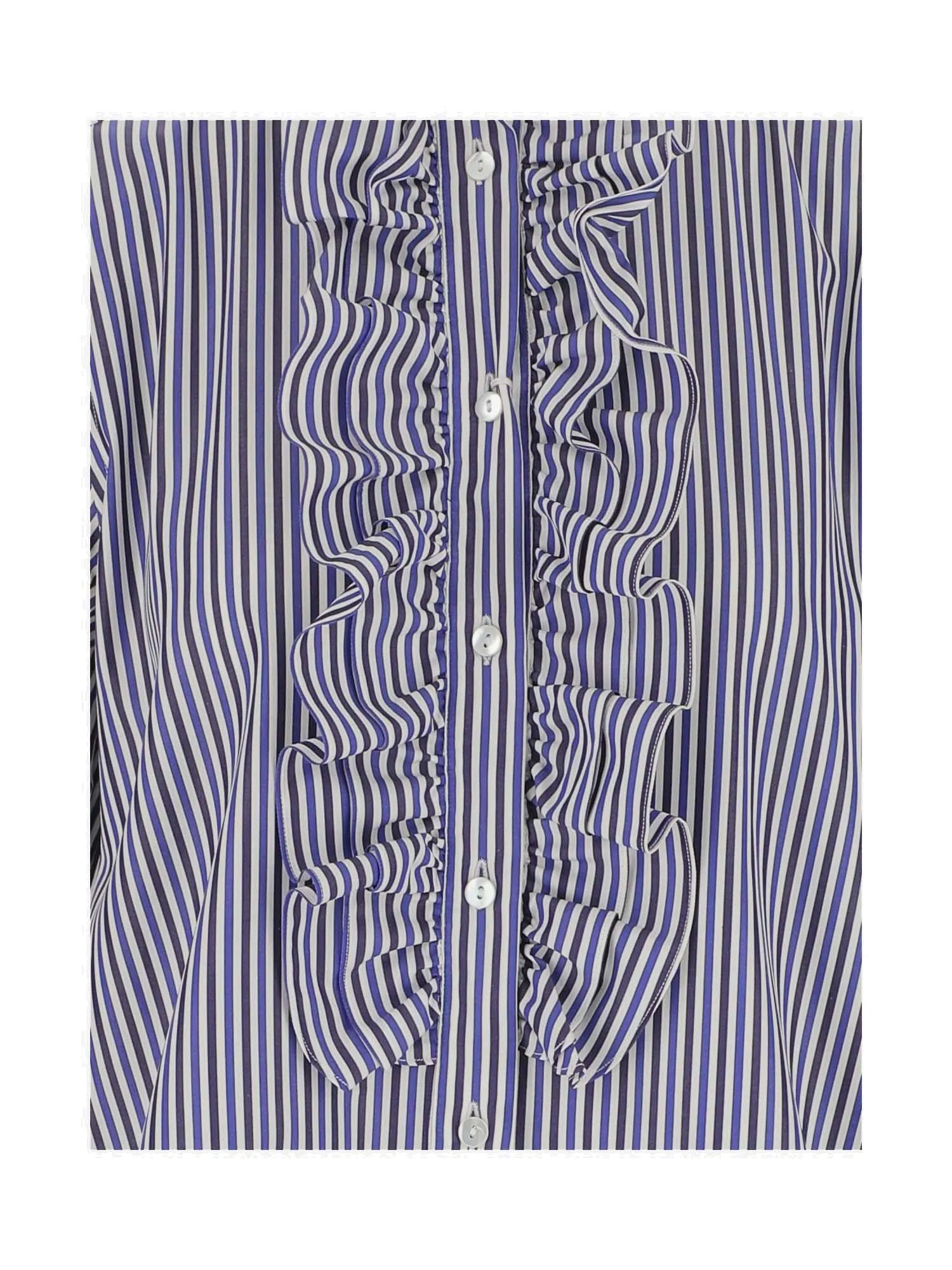 P.A.R.O.S.H. Ruffle Detailed High Neck Shirt