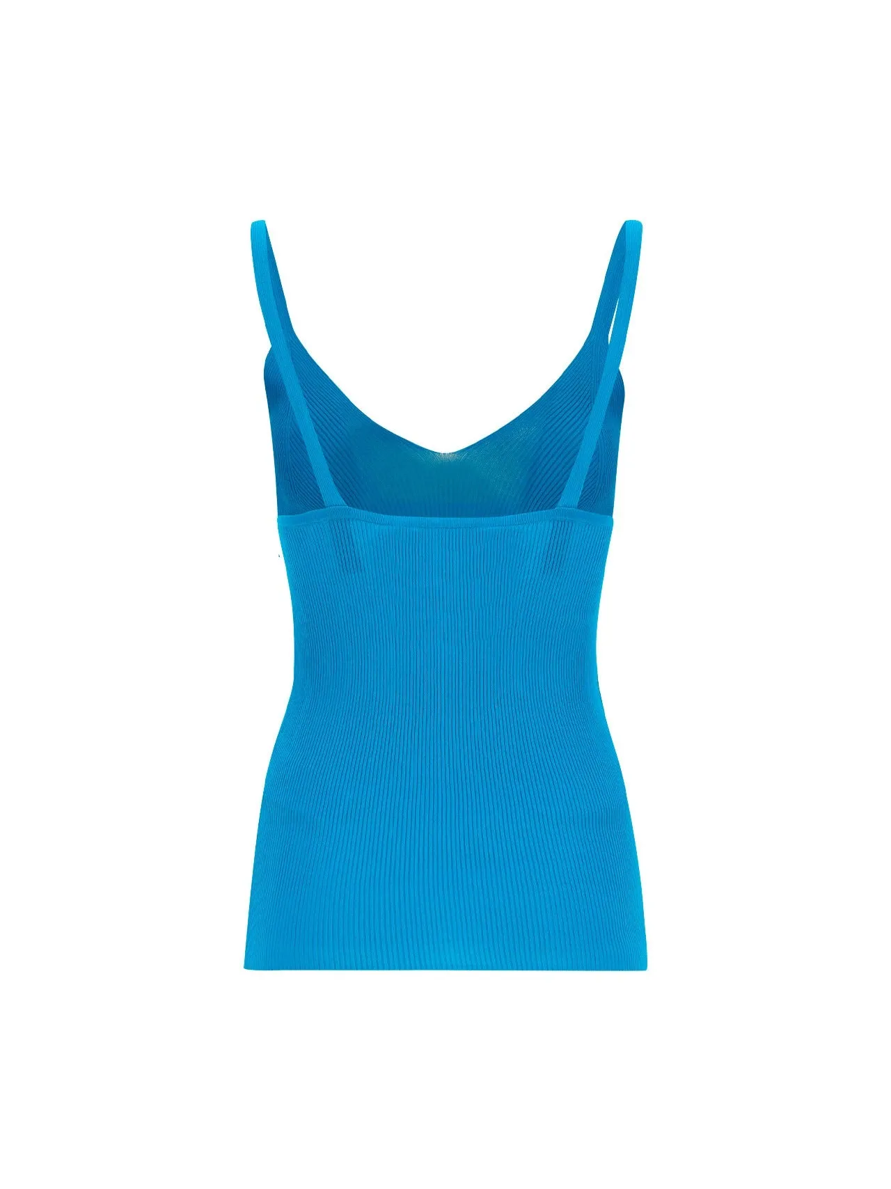 P.A.R.O.S.H. V-Neck Sleeveless Ribbed Top