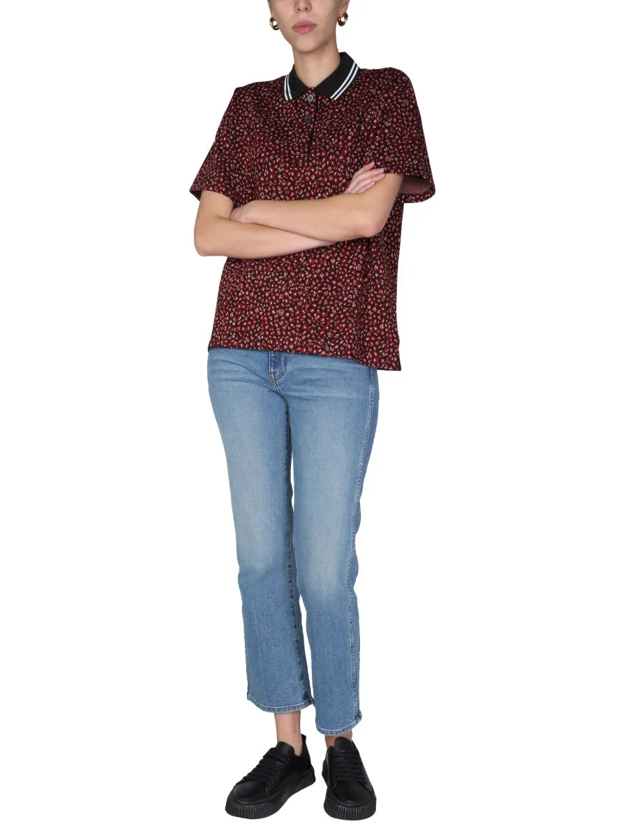 Paul Smith Printed Short-Sleeved Polo Shirt