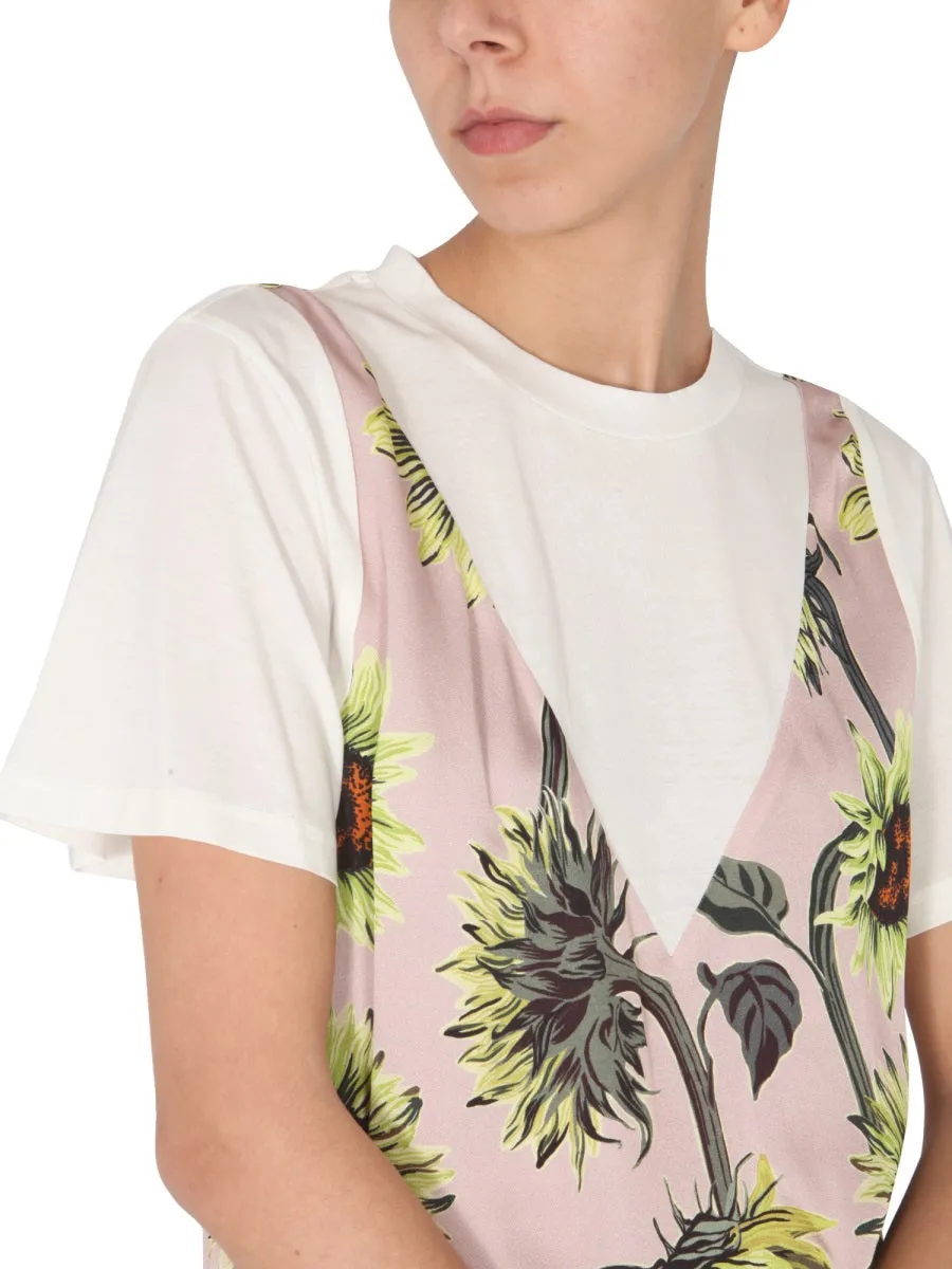 Paul Smith Sunflower Patchwork Midi Dress