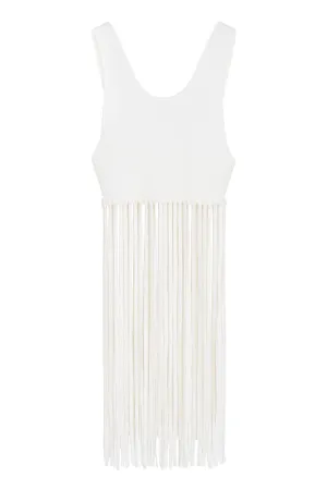 Philosophy Di Lorenzo Serafini Fringed Sleeveless Top