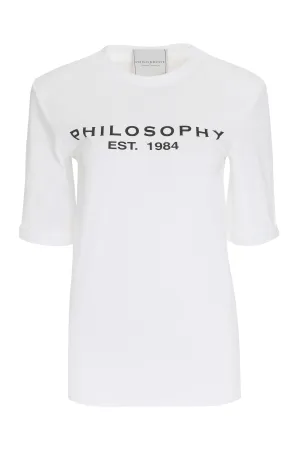 Philosophy Di Lorenzo Serafini Logo Printed Crewneck T-Shirt