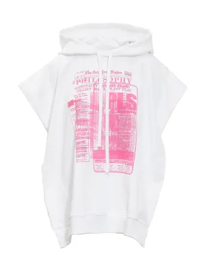 Philosophy Di Lorenzo Serafini Logo Printed Sleeveless Hoodie