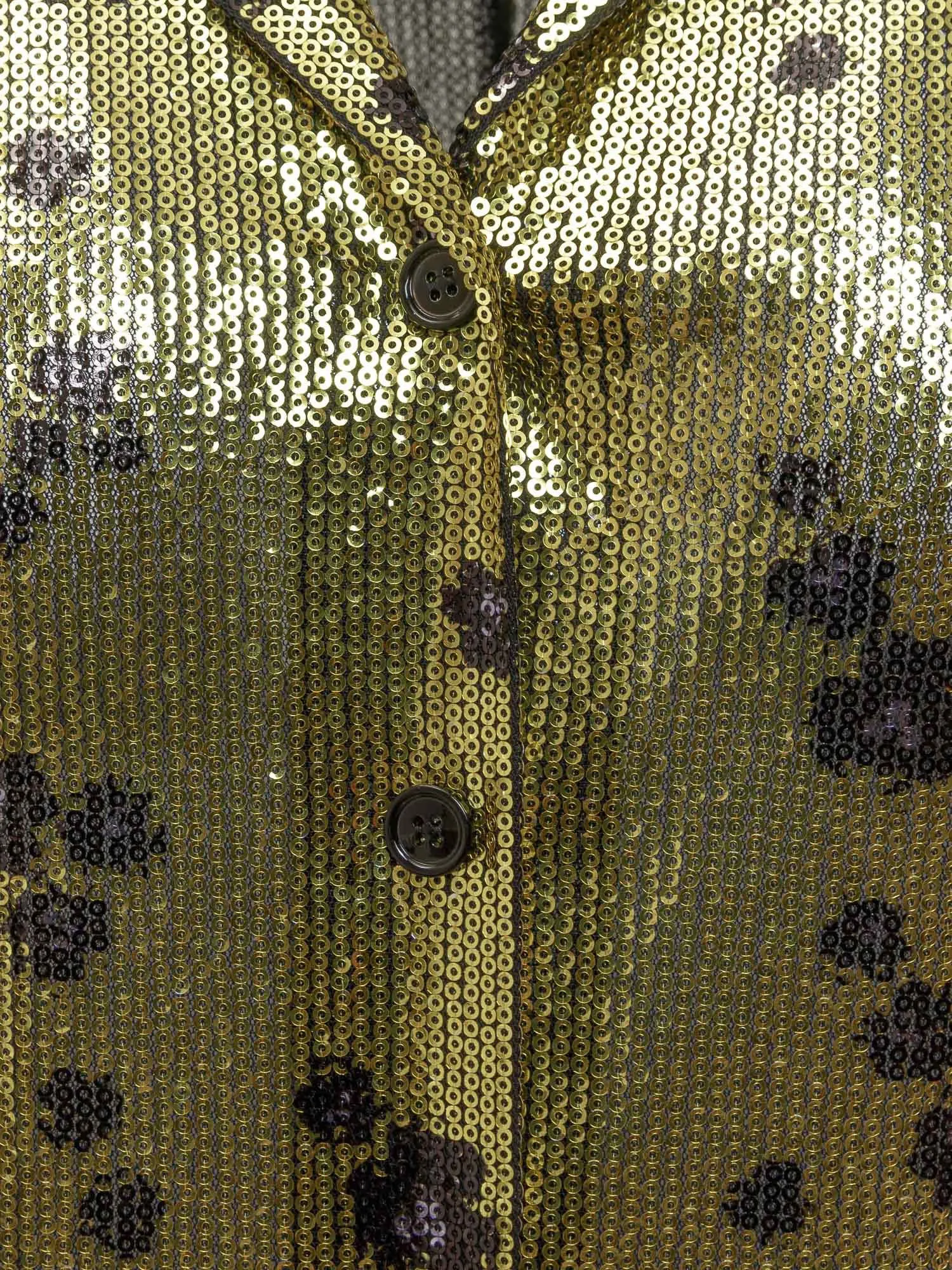 Philosophy Di Lorenzo Serafini Sequin Long-Sleeved Shirt Dress