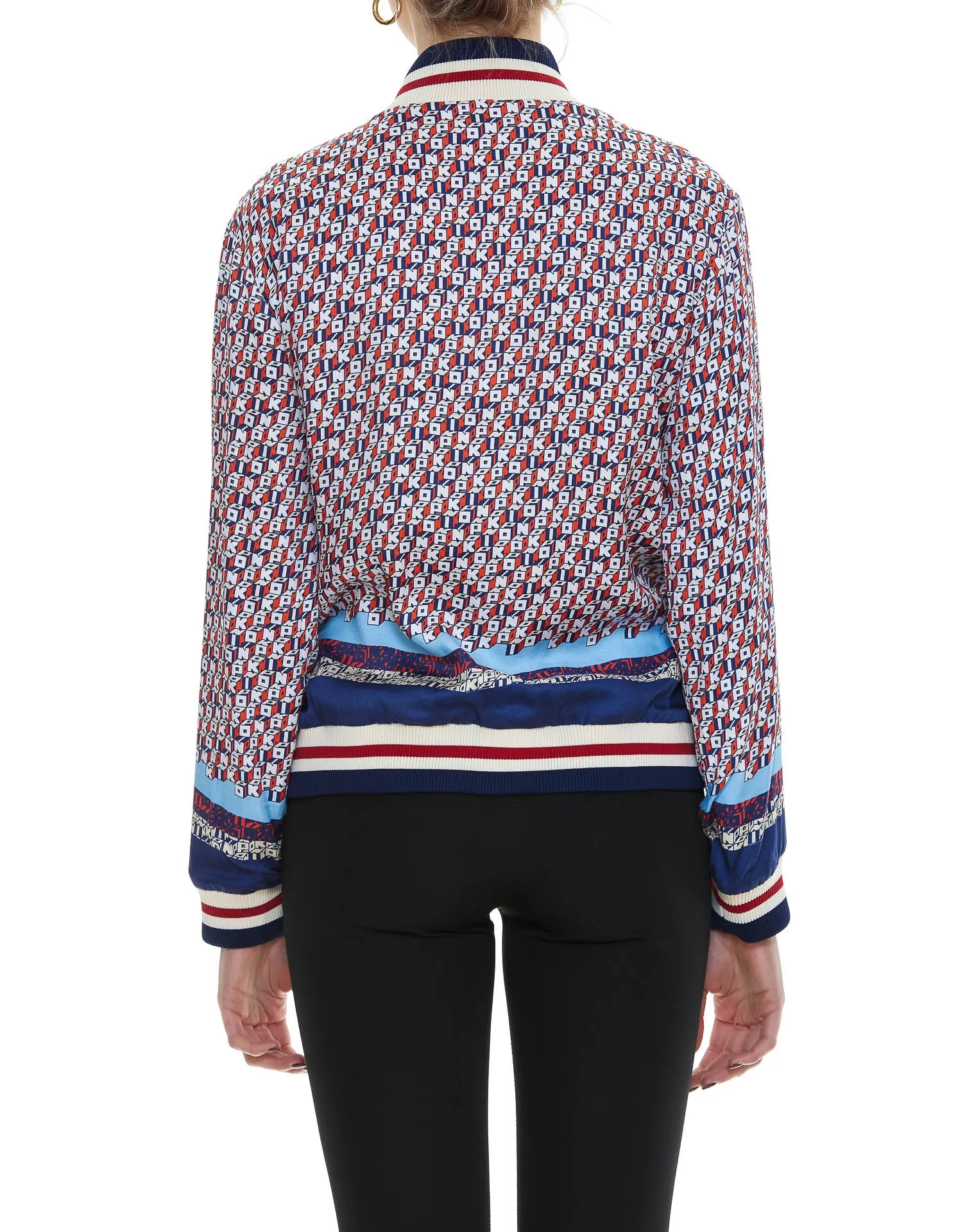 Pinko All-Over Printed Zipped Jacket